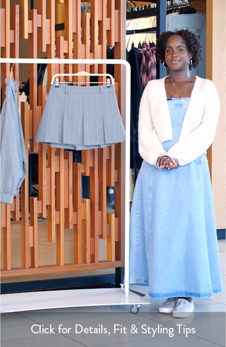 Pleated Stripe Miniskirt, sales video thumbnail