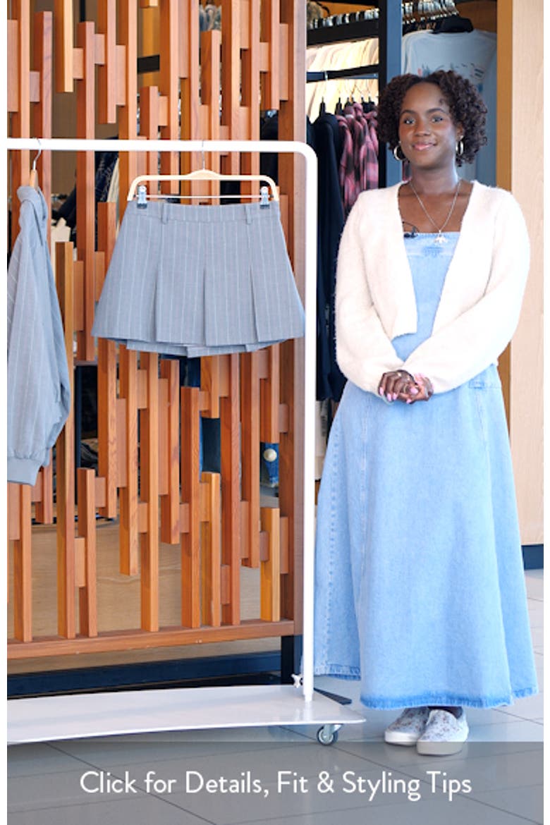 Pleated Stripe Miniskirt video