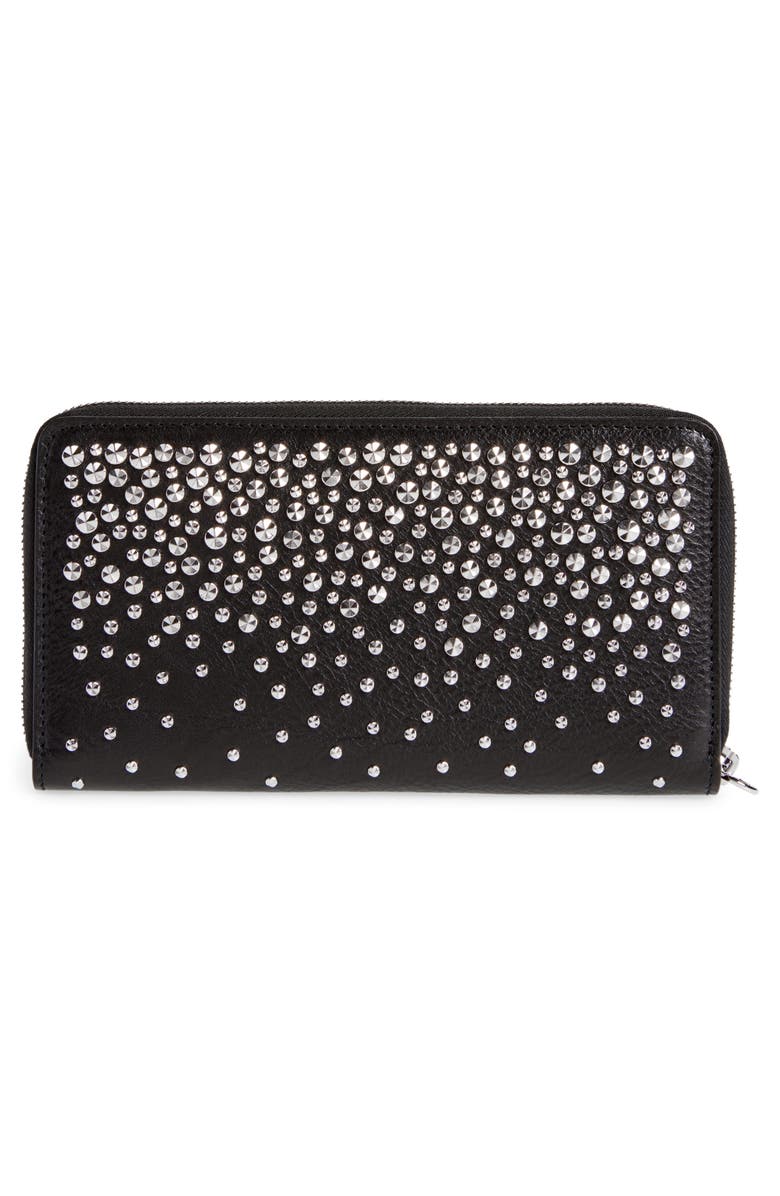 McQueen Alexander McQueen Studded Continental Wallet, Alternate, color, 