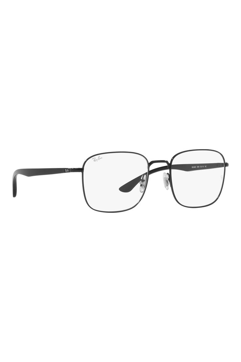RX6469 50mm Square Optical Glasses, Alternate, color, BLACK