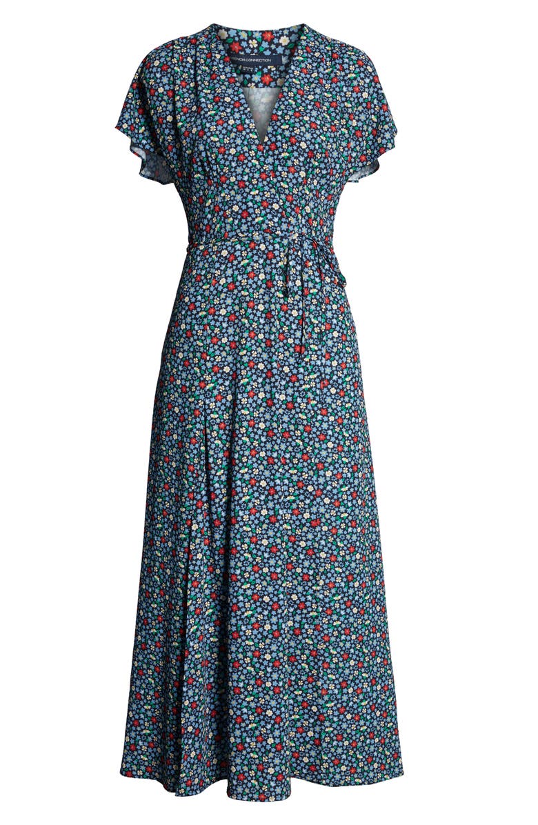 French Connection Eden Frances Drape Slit Dress, Alternate, color, 