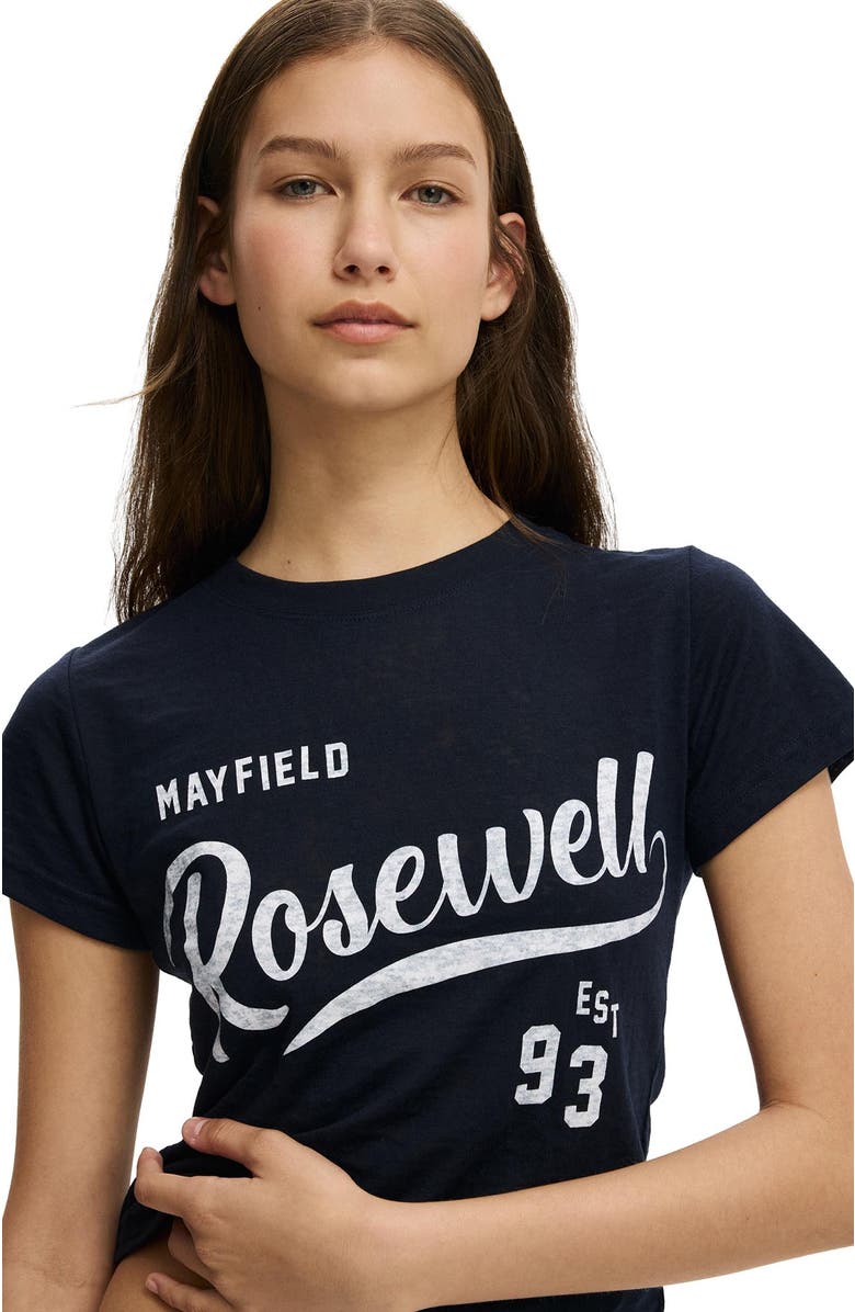 Cotton On Women's The Tiny Graphic Tee, Alternate, color, Mayfield Rosewell  Total