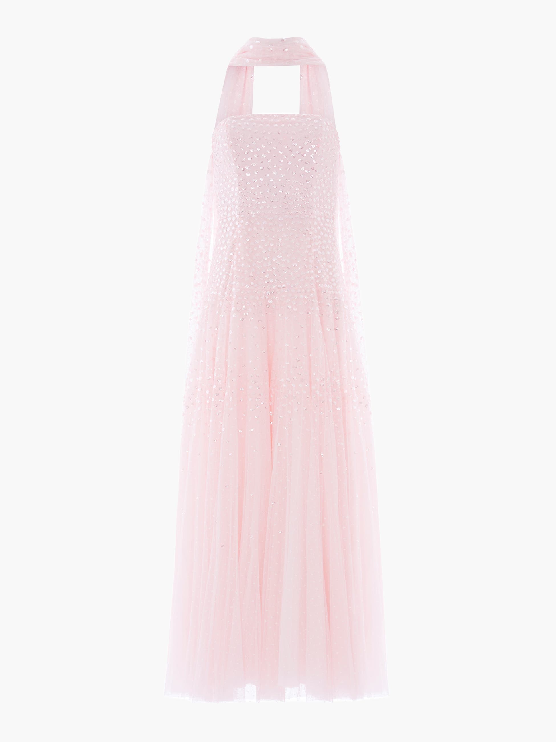 Sunrise Sequin Strapless Cape Gown - image 4