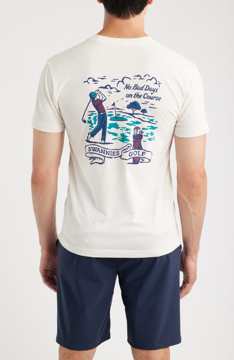 Swannies Swing Cotton Blend Graphic T-Shirt, Alternate, color, Vintage White