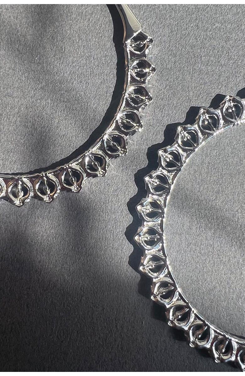 Astor & Orion Calla Hoops, Alternate, color, Silver