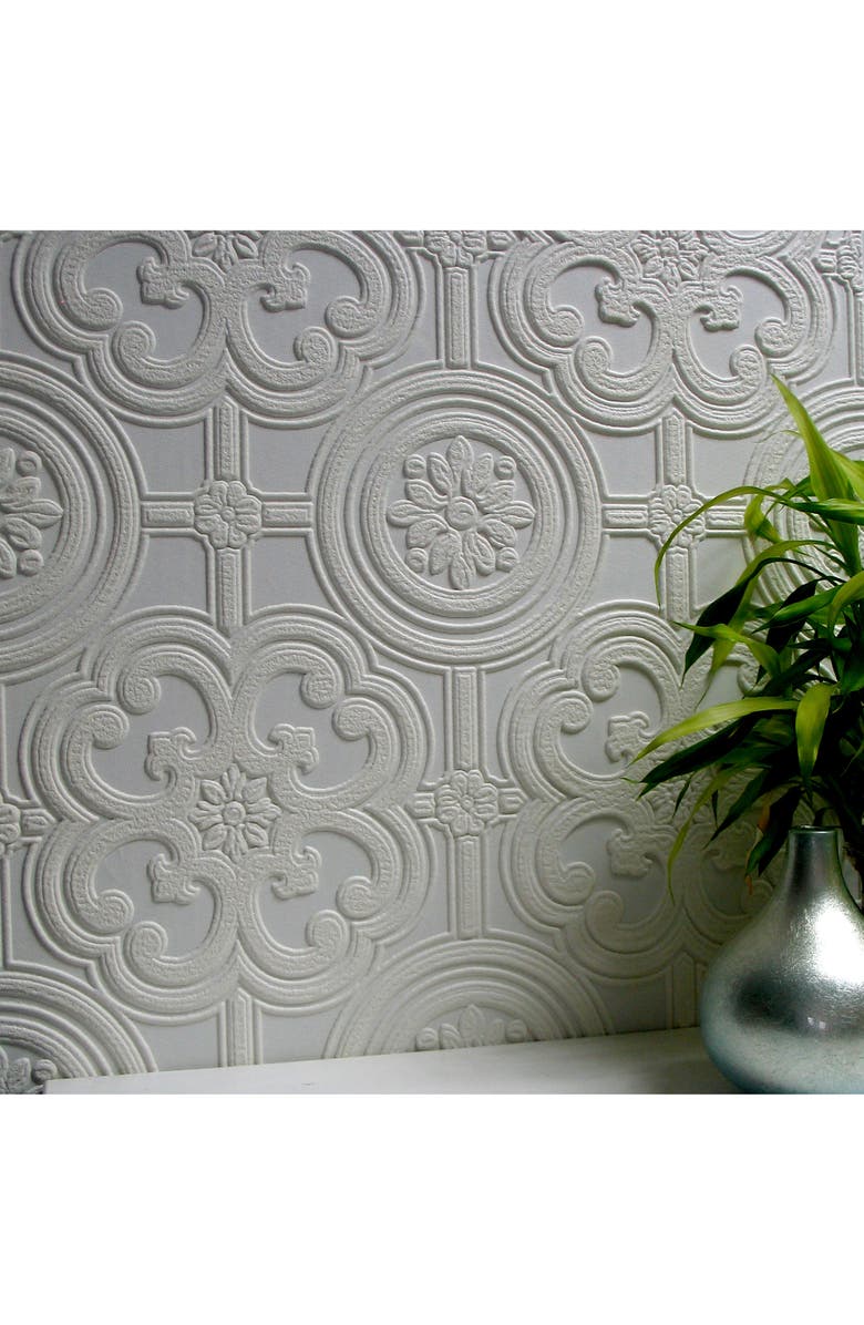 Wallpops Egon Paintable Textured Vinyl Peel & Stick Wallpaper, Alternate, color, 