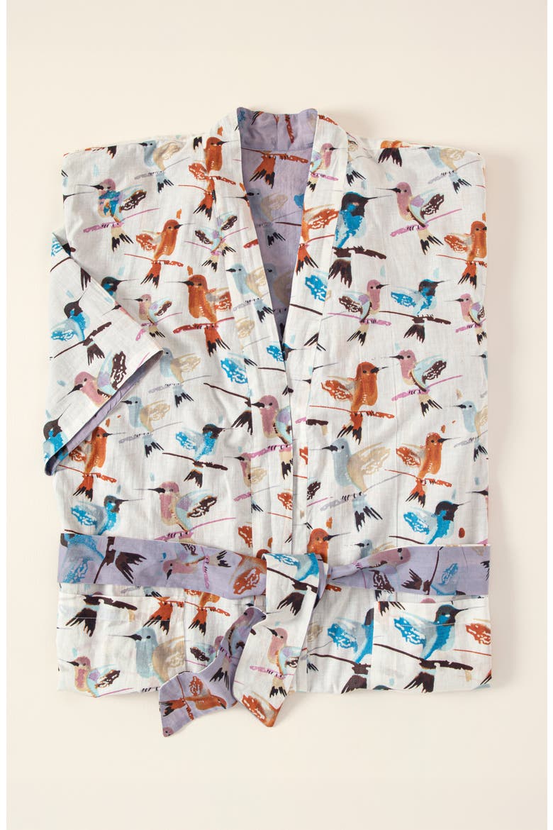 Hummingbird Reversible Robe, Main, color, Multi