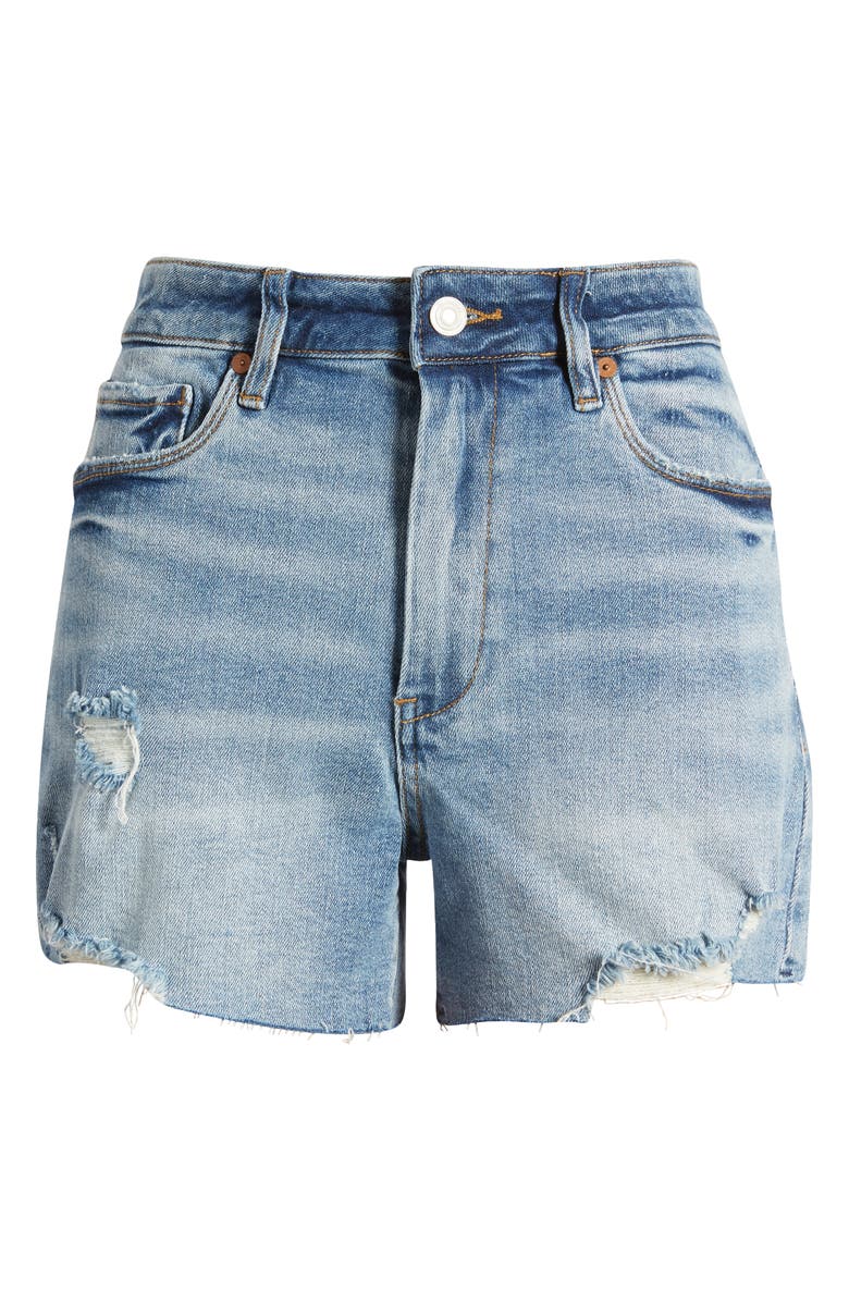 BLANKNYC The Reeve High Waist Organic Cotton Denim Shorts, Alternate, color,