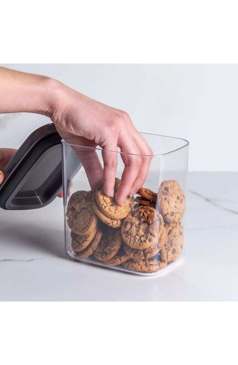 OU Clear Airtight Stackable Food Storage Container with Leak Proof Lid, Alternate, color, 