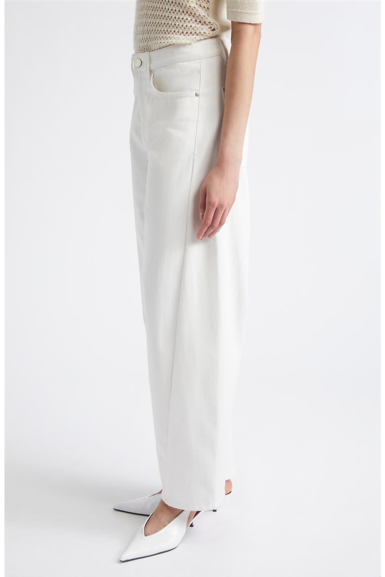 Crescent Leg Jeans, Alternate, color, WHITE