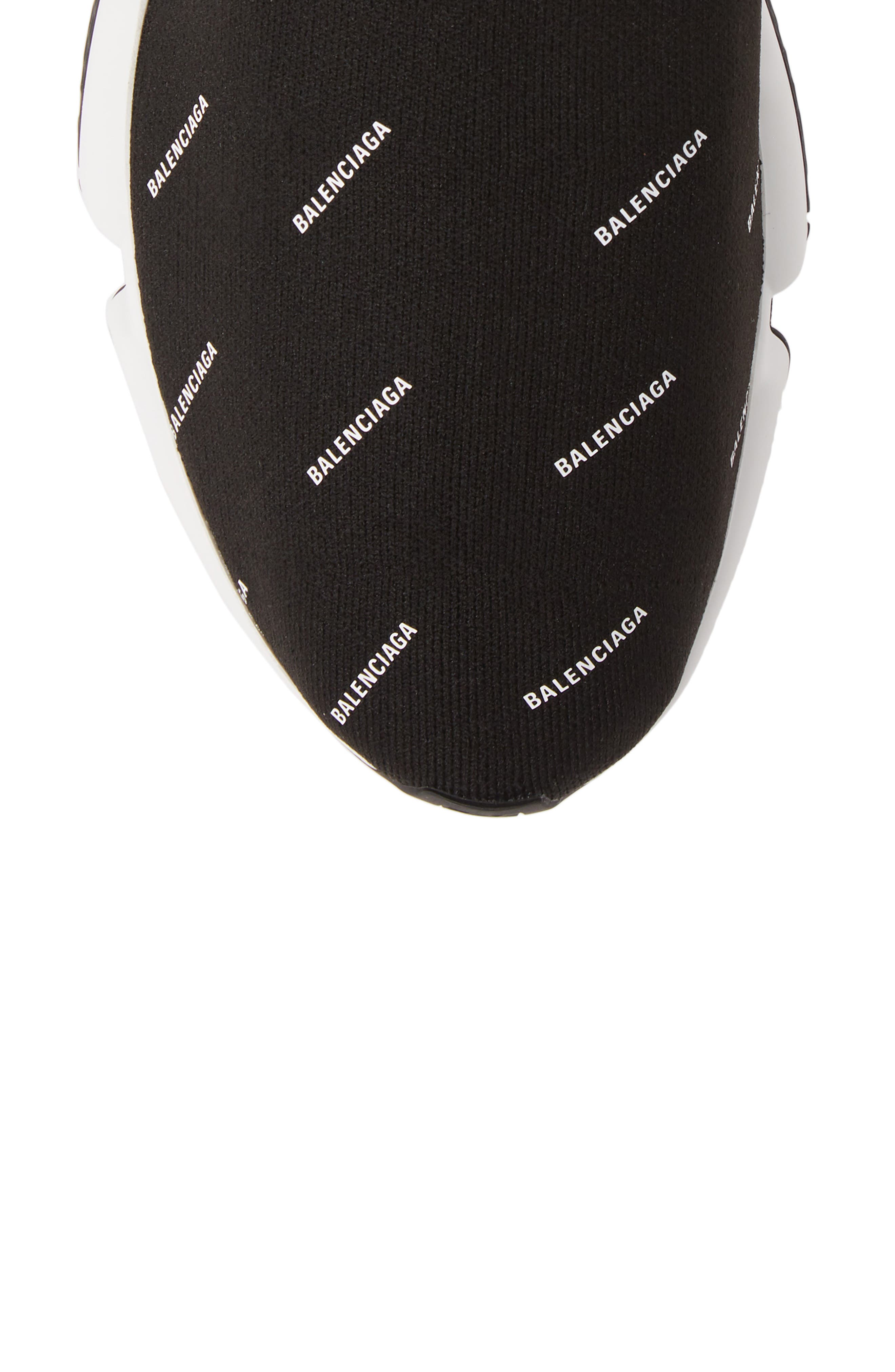 Balenciaga Logo Speed Slip-On, Alternate, color, 