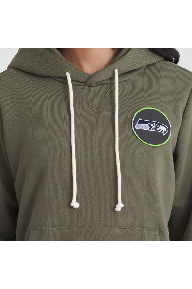 Women's Nike Olive Seattle Seahawks 2025 Salute to Service Sideline Standard Issue Dri-FIT Hoodie, Alternate, color, Olive