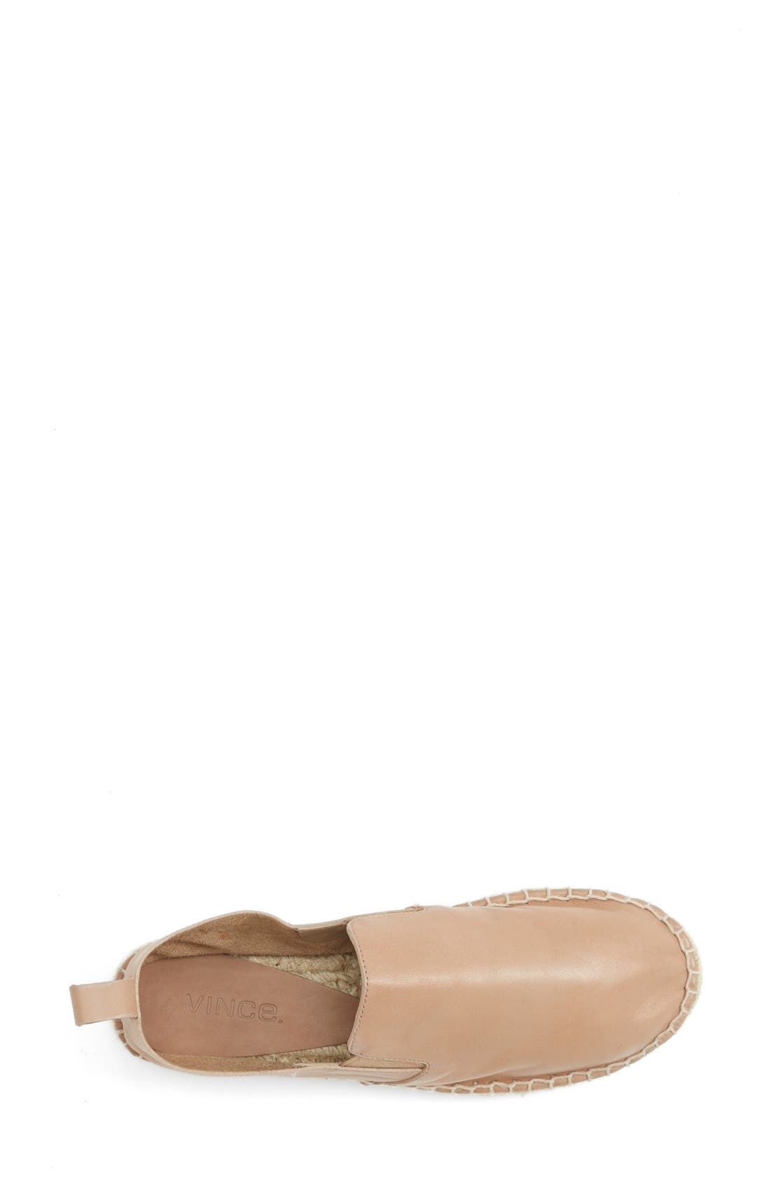 'Robin' Espadrille Flat, Alternate, color, CAPPUCCINO LEATHER