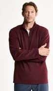 JACHS Micro Stripe Pullover Quarter Zip