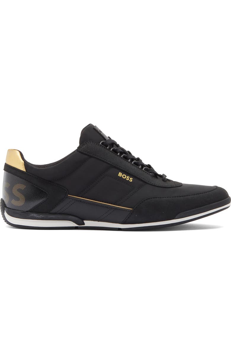 BOSS Saturn Low Top Sneaker, Alternate, color, Black