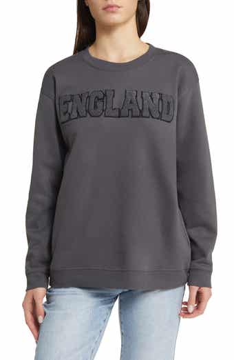 England Patch Cotton Blend Fleece Sweatshirt