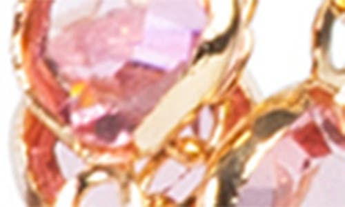 Saachi Crystal Glass Multi Layer Necklace In Gold