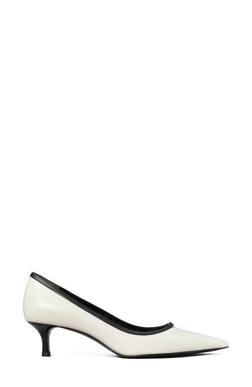 Tory Burch Double T Buckle Kitten Heel Pump In Multi
