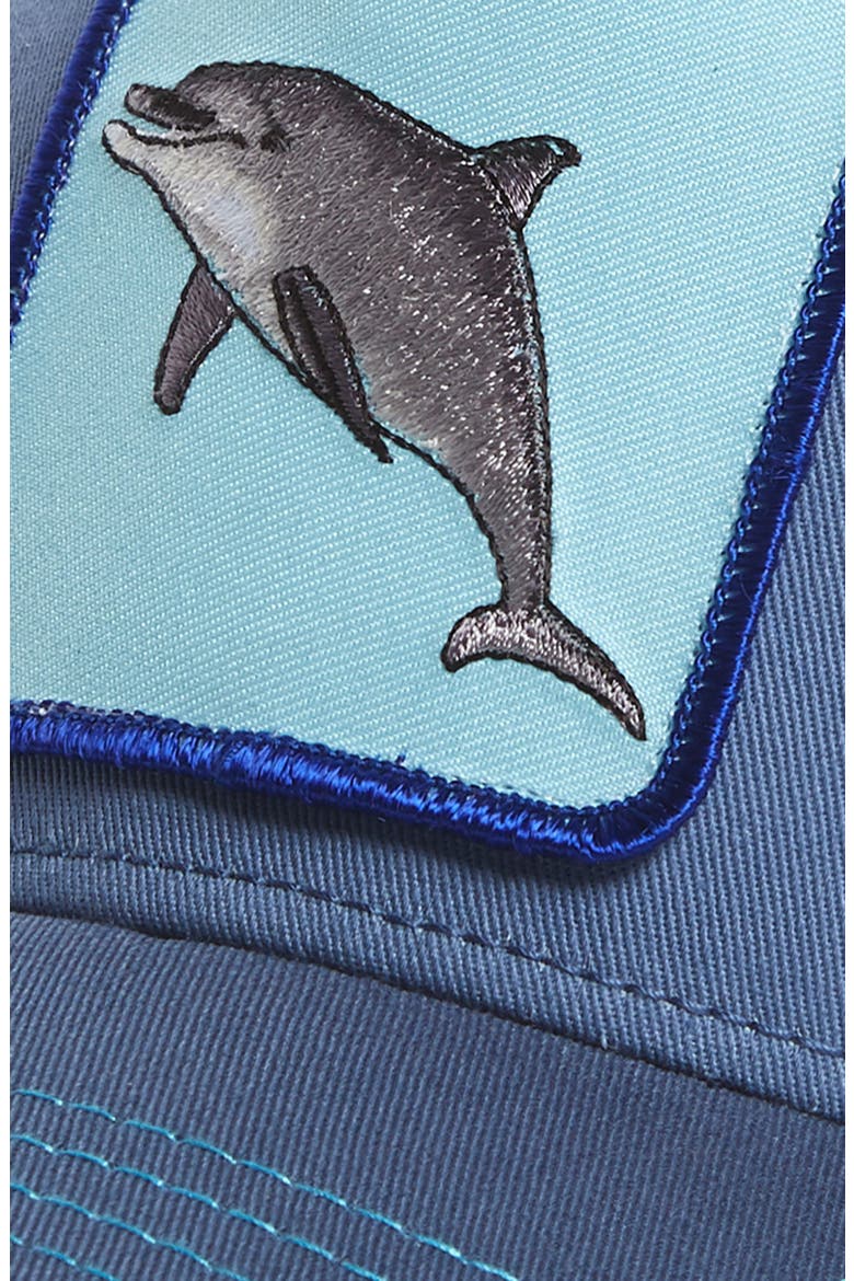 Dolphin Trucker Hat, Alternate, color, NAVY
