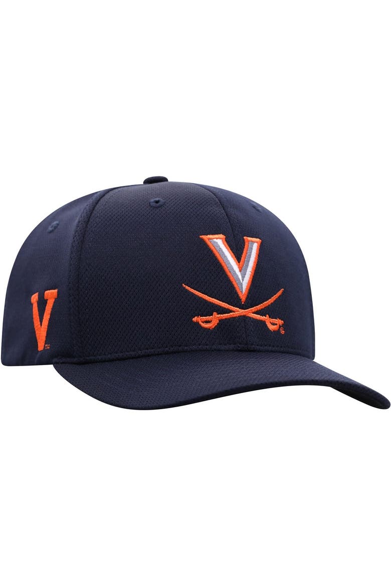 Men's Top of the World Navy Virginia Cavaliers Reflex Logo Flex Hat, Alternate, color, Navy