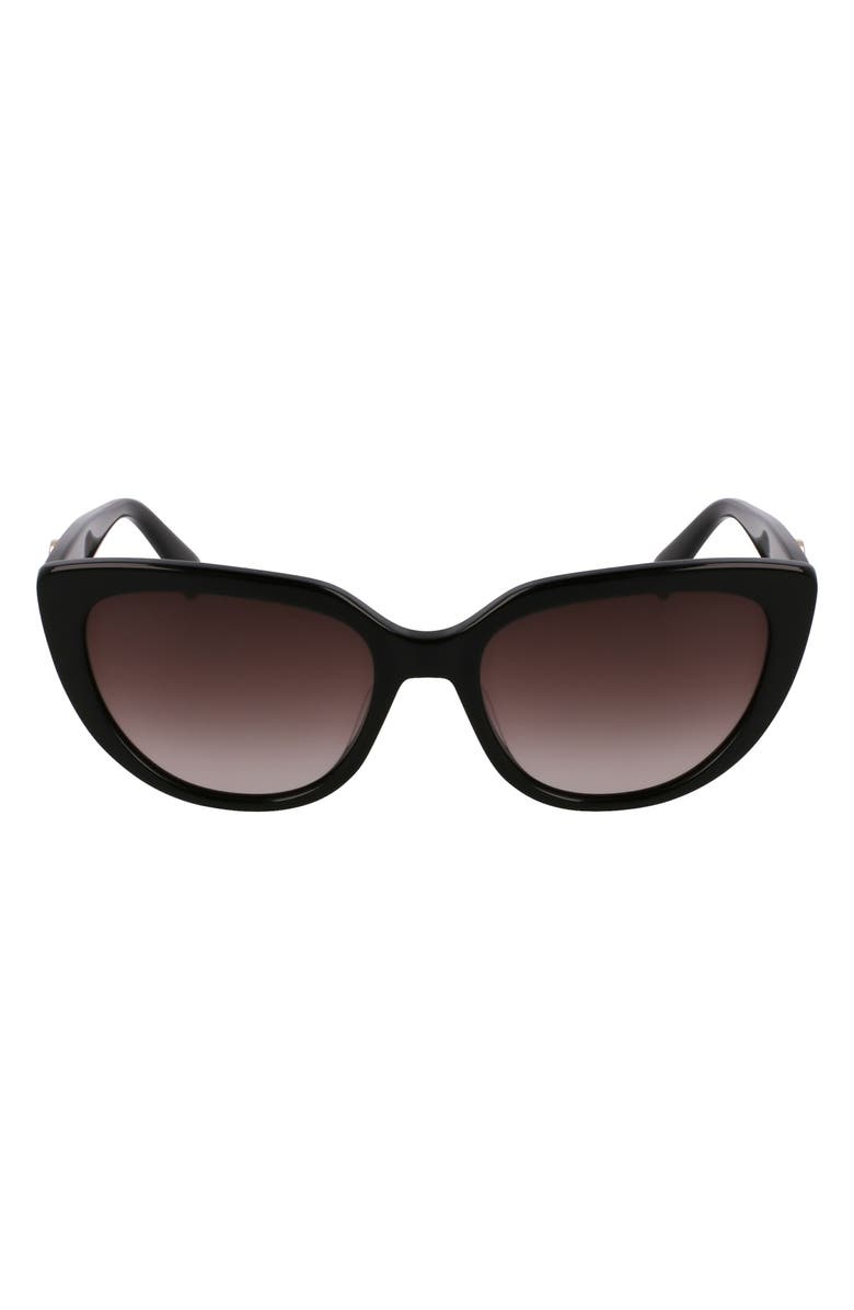 Longchamp Le Pliage 53mm Gradient Cat Eye Sunglasses, Main, color, 