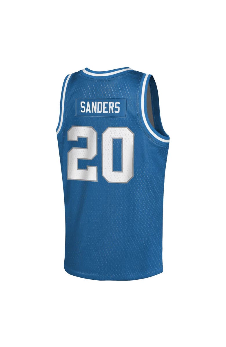 Mitchell & Ness Youth Mitchell & Ness Barry Sanders Blue Detroit Lions Retired Player NFL Basketball Fashion Jersey, Alternate, color, Blue