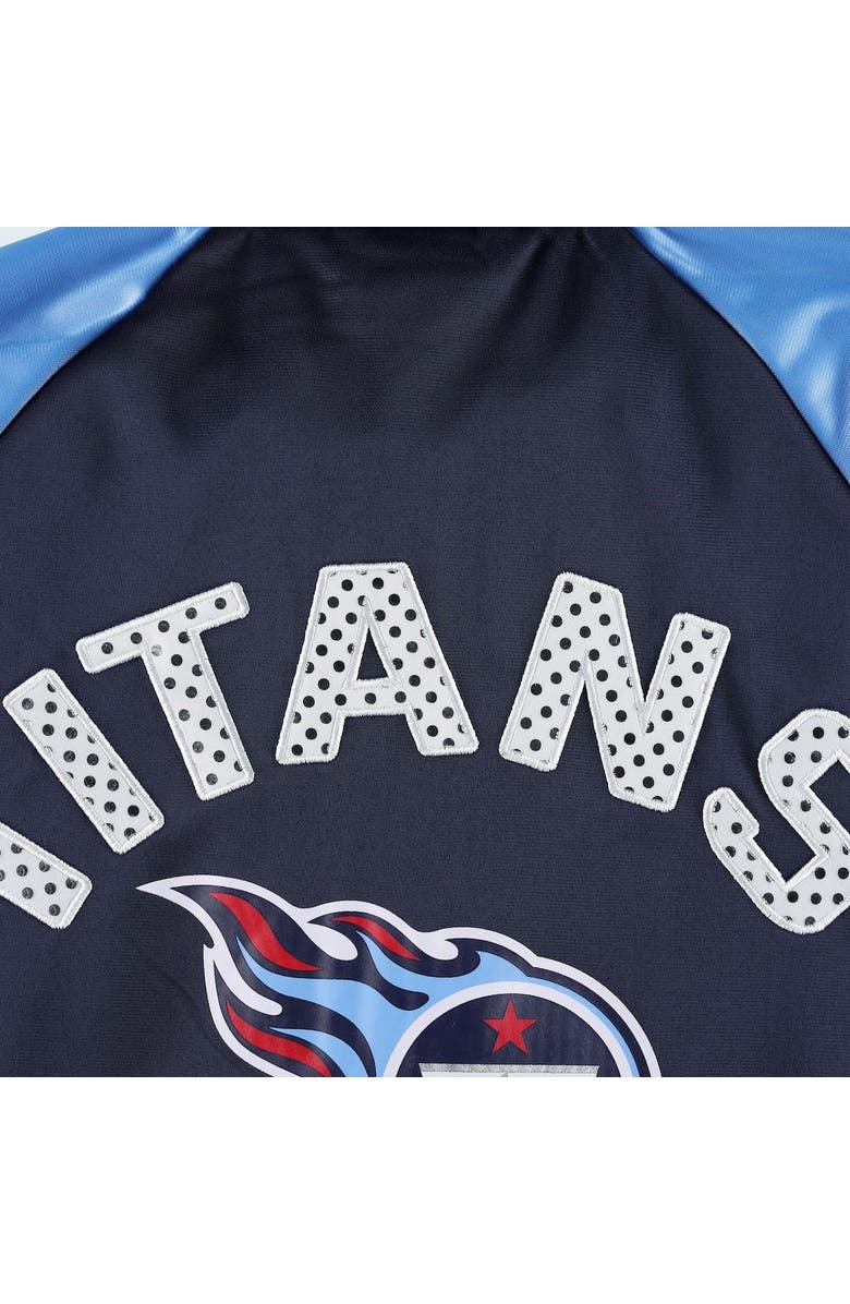 G-III 4HER BY CARL BANKS Women's G-III 4Her by Carl Banks Navy/Light Blue Tennessee Titans Confetti Raglan Full-Zip Track Jacket, Alternate, color, Navy