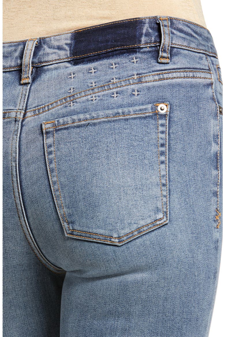 Spray On Ankle Skinny Jeans, Alternate, color, DENIM