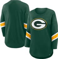 FANATICS Women's Fanatics Green Green Bay Packers Redzone 3/4-Sleeve T-Shirt