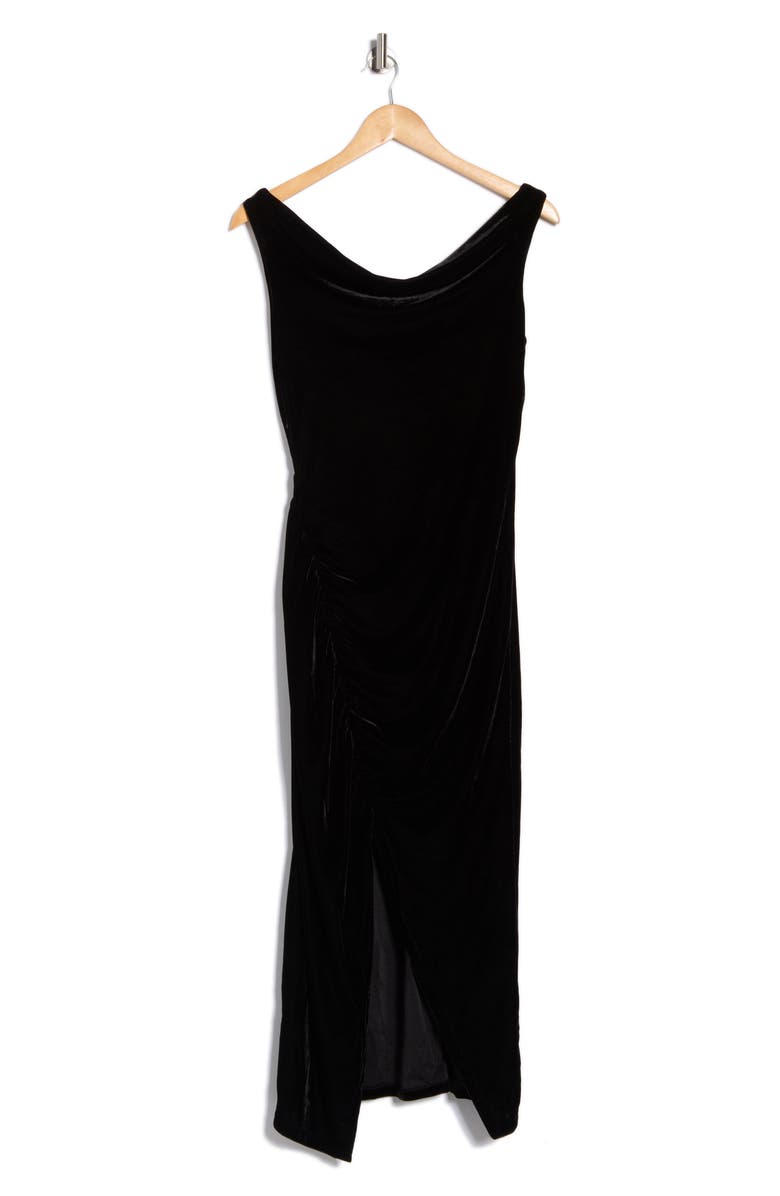 Tart Amaya Velvet Midi Dress, Alternate, color, Black