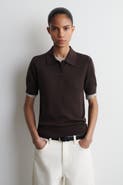 COS Shrunken Wool-Blend Polo Shirt
