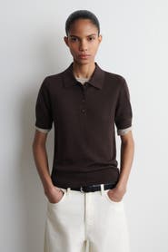 COS Shrunken Wool-Blend Polo Shirt