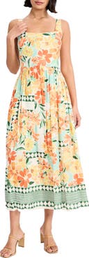 Maggy London Floral Print Maxi Sundress