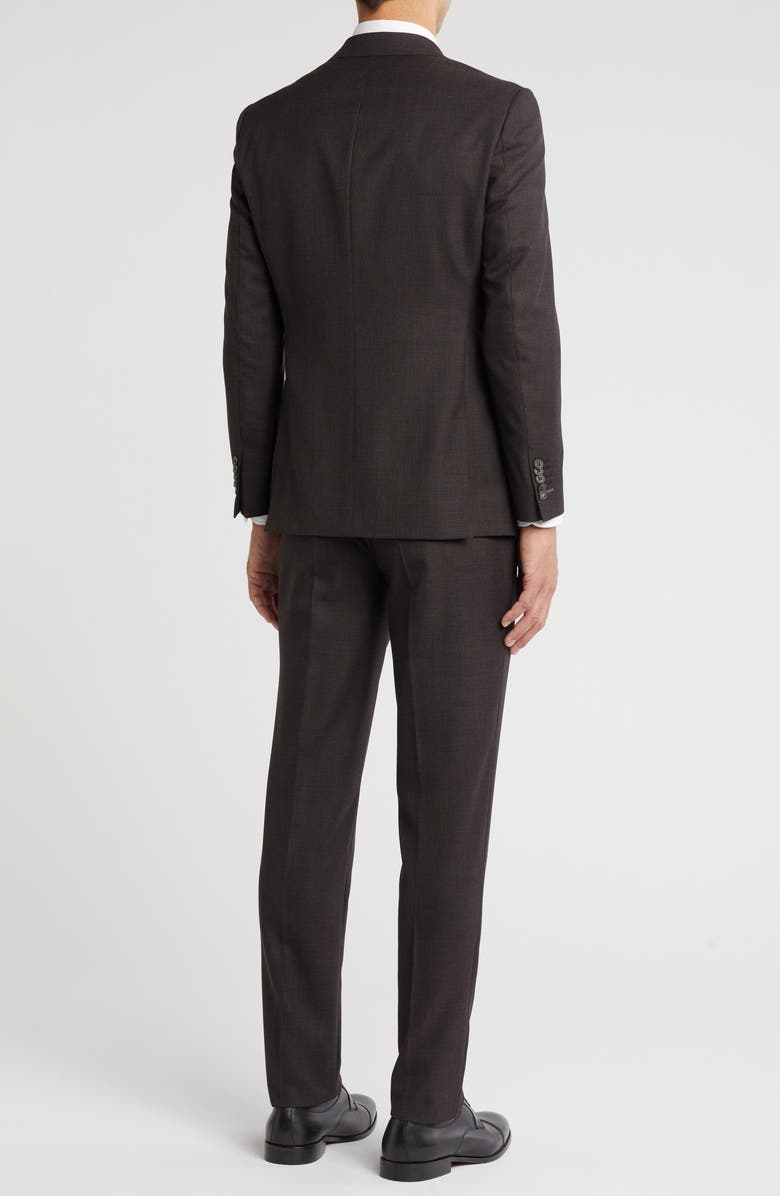 English Laundry Notch Lapel Wool Blend Two-Piece Suit, Alternate, color, Brown