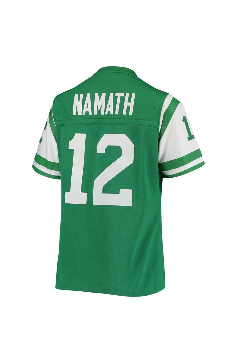 Mitchell & Ness Women's Mitchell & Ness Joe Namath Green New York Jets 1969 Legacy Replica Jersey, Alternate, color, 