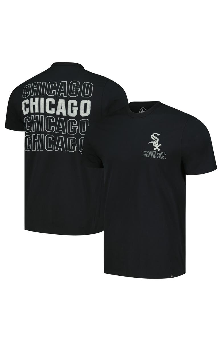 '47 Men's '47 Black Chicago White Sox Hang Back Franklin T-Shirt, Main, color, Black