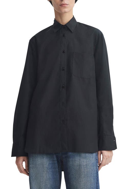 ICONS Maxine Cotton Poplin Button-Up Shirt