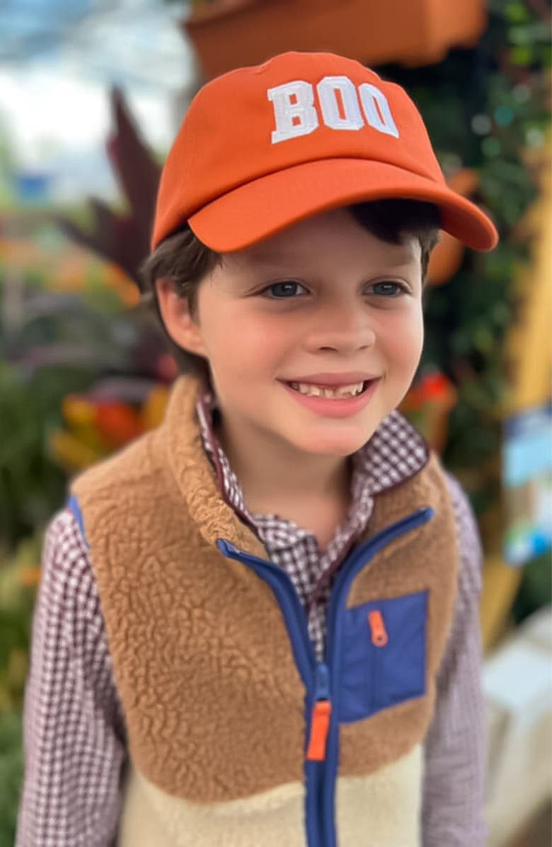 Bits & Bows BOO Halloween Twill Baseball Hat, Alternate, color, 