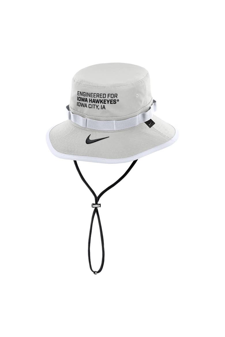 Men's Nike Gray Iowa Hawkeyes 2025 Sideline Apex Boonie Bucket Hat, Alternate, color, Gray