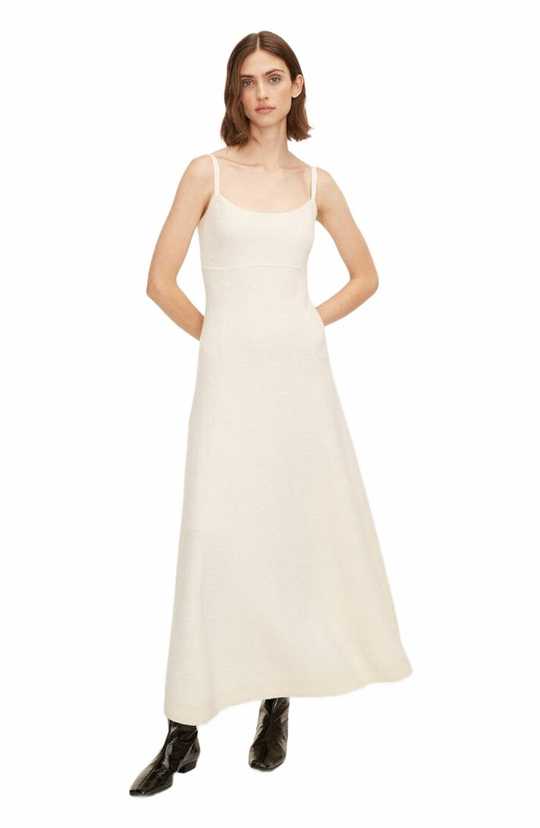 Rebecca Taylor Felted Wool Sweater Dress, Alternate, color, Ivory