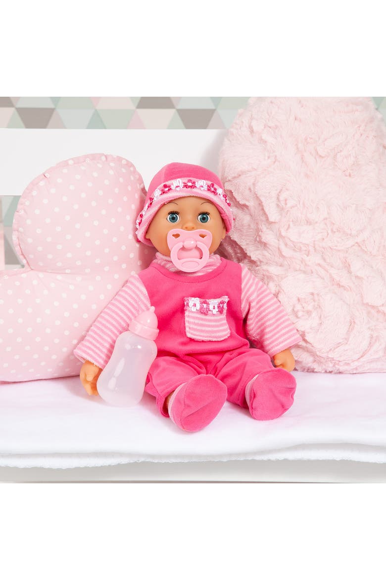 Soft Bodied Baby Doll with Sounds and Sleeping Eyes, 15 Inches, Main, color, Multicolored
