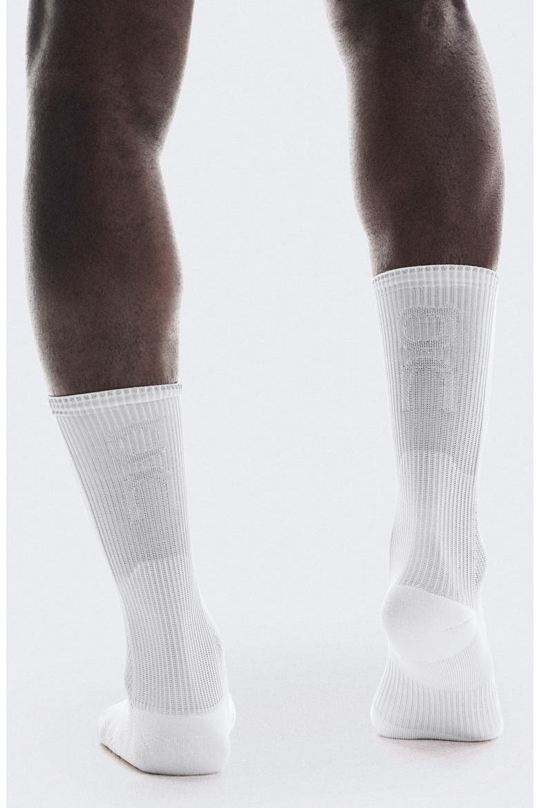 Performance Run High Socks, Alternate, color, WHITE/ GLACIER