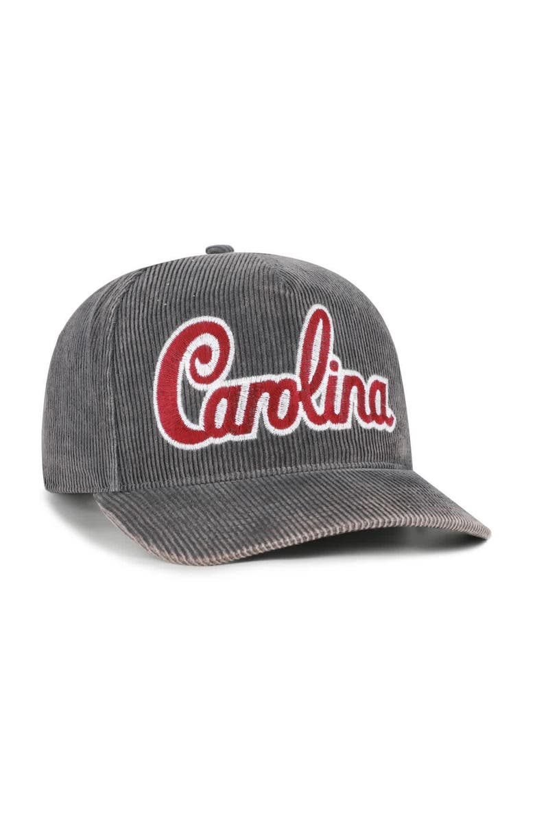 '47 Men's '47 Gray South Carolina Gamecocks Reclaim Snow Wash Corduroy Hitch Adjustable Hat, Alternate, color, Gray