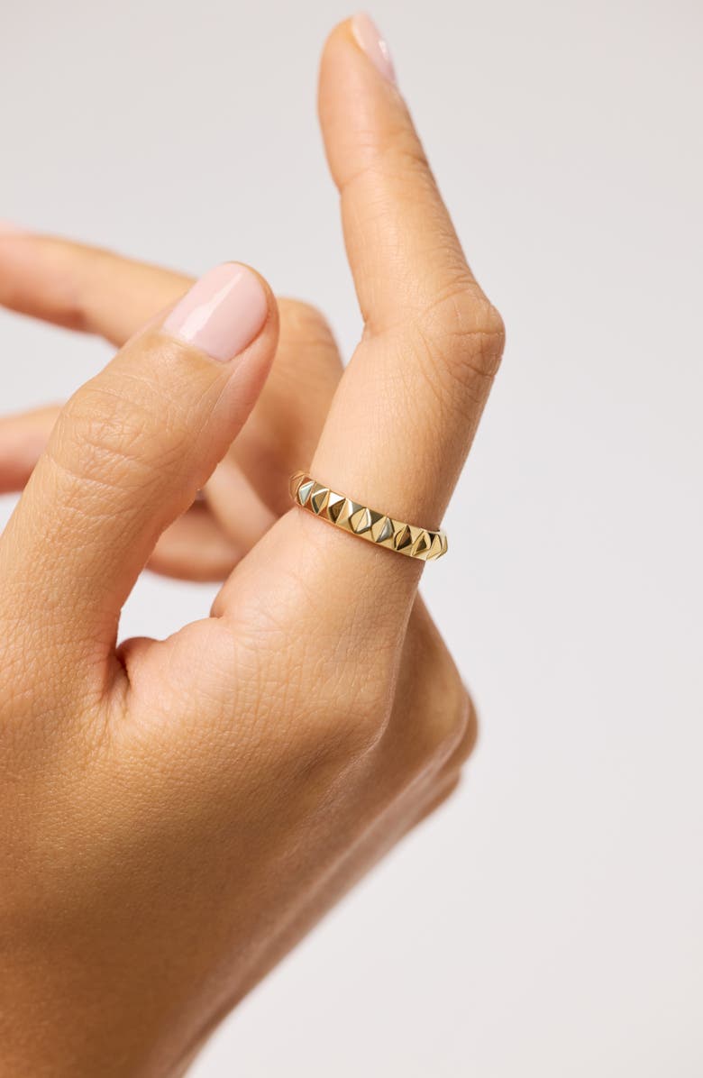 Ana Luisa Solid Yellow Gold - Medium Equinox Ring, Alternate, color, Gold