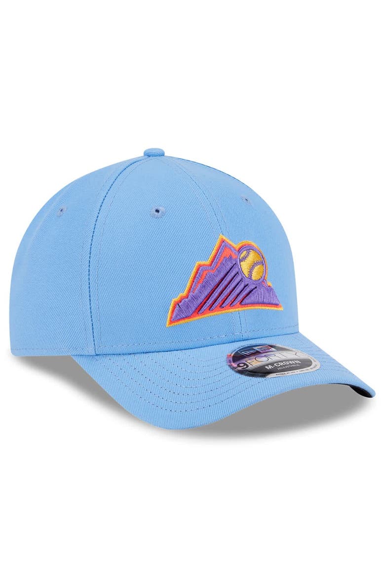 Men's New Era Light Blue Colorado Rockies 2025 City Connect 9FORTY M-Crown Adjustable Hat, Alternate, color, Light Blue