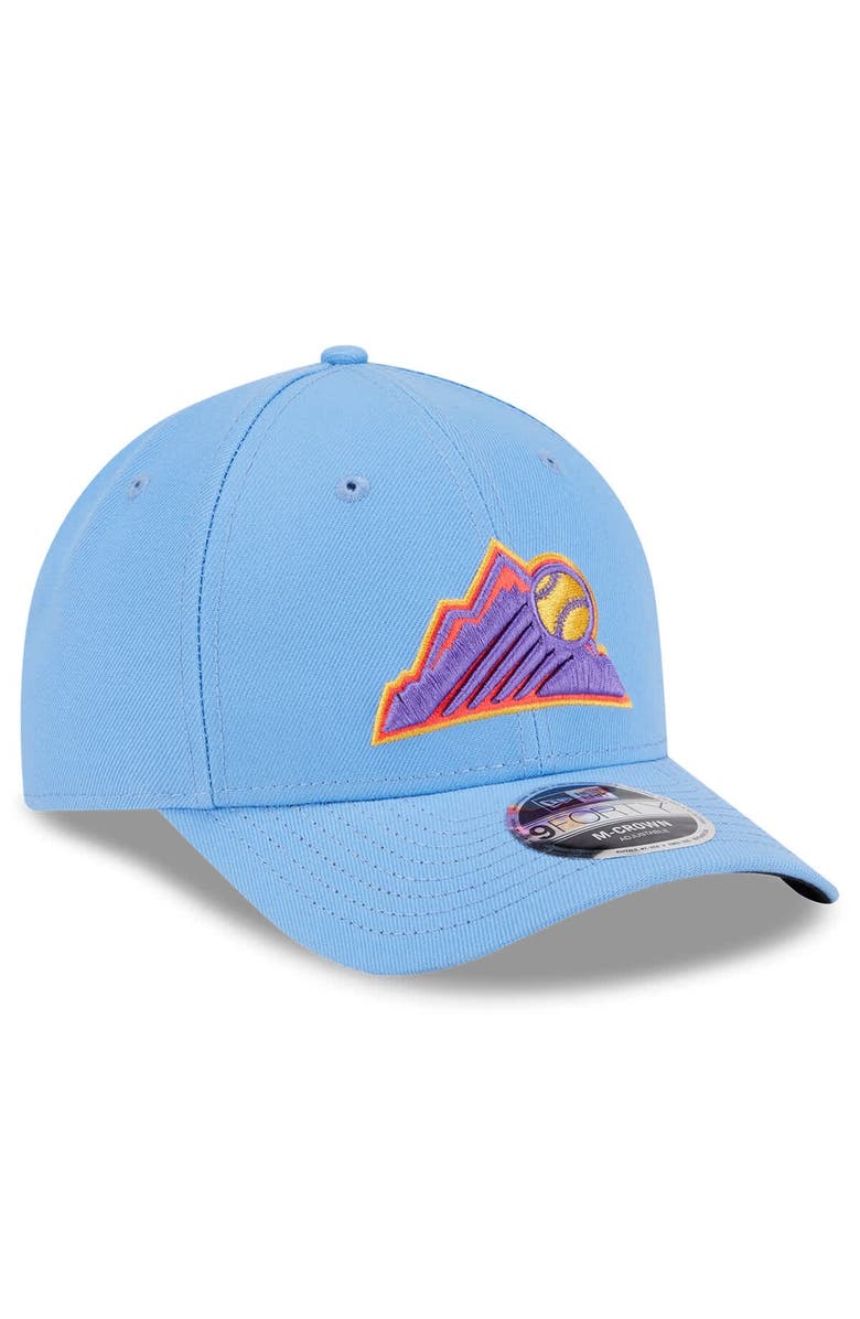 New Era Men's New Era Light Blue Colorado Rockies 2025 City Connect 9FORTY M-Crown Adjustable Hat, Alternate, color, Light Blue