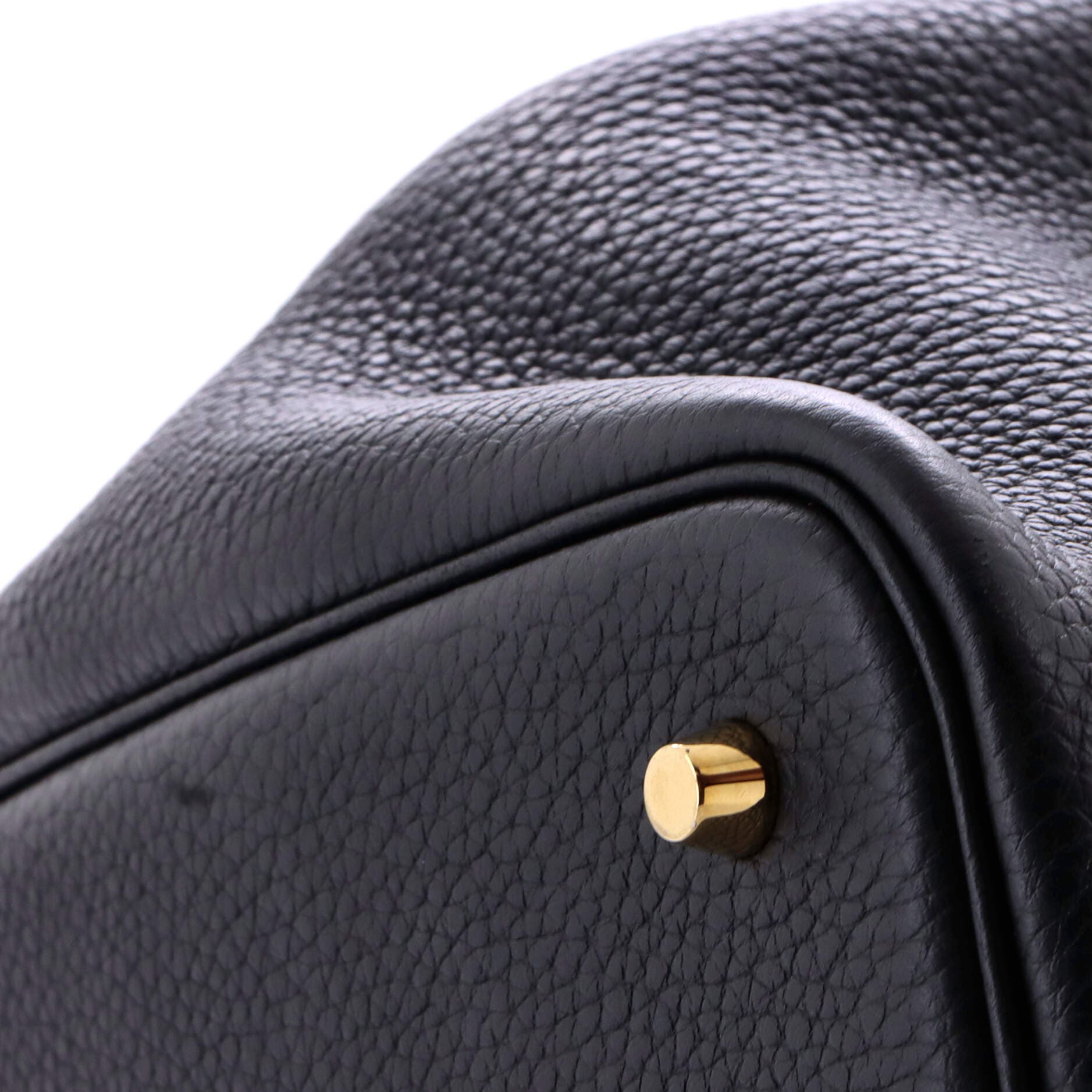 Pre-Owned Hermes Picotin Lock Bag Clemence MM, Alternate, color, Noir