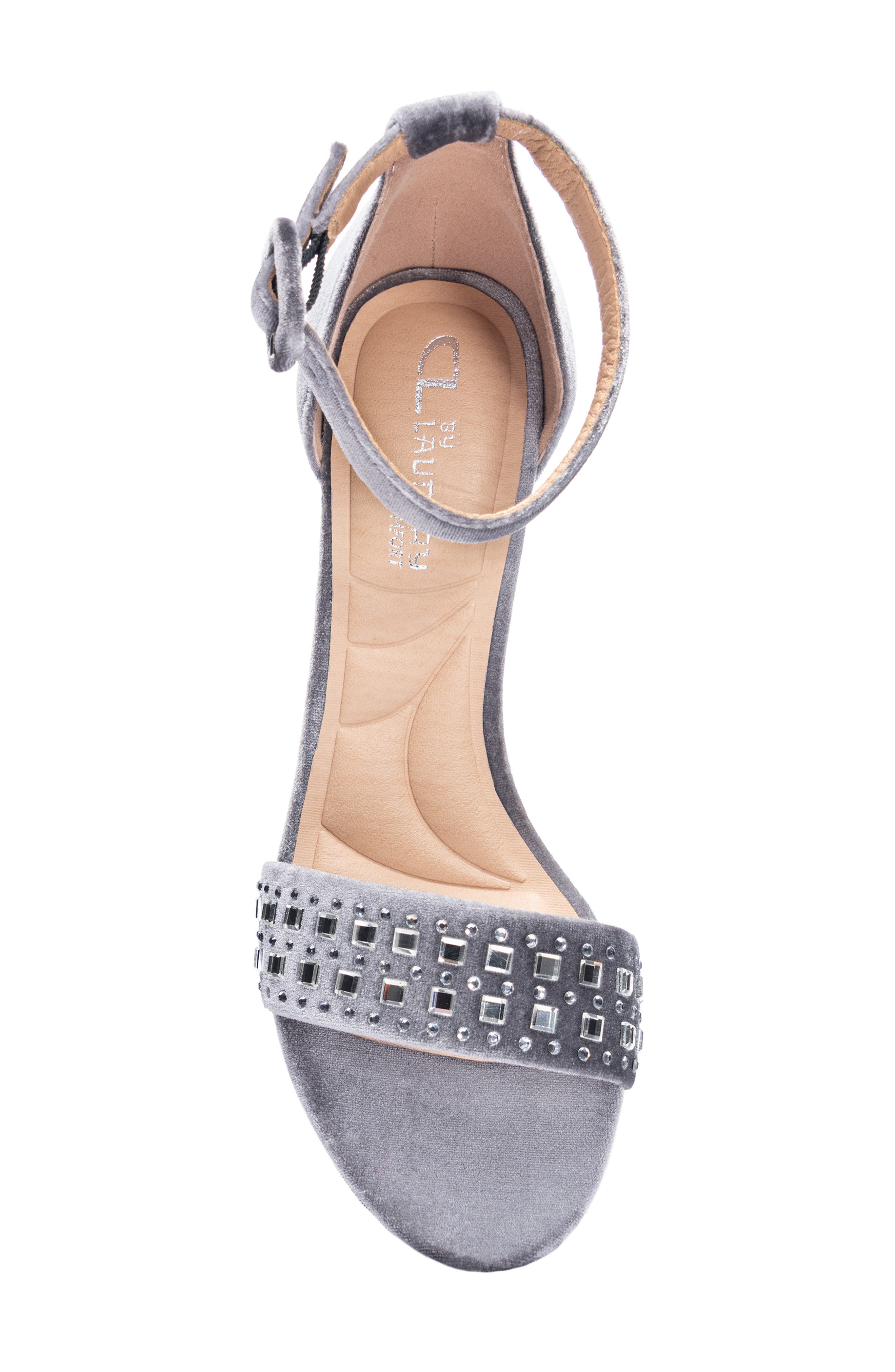 CL BY LAUNDRY Josilyn Velvet Sandal, Alternate, color, 