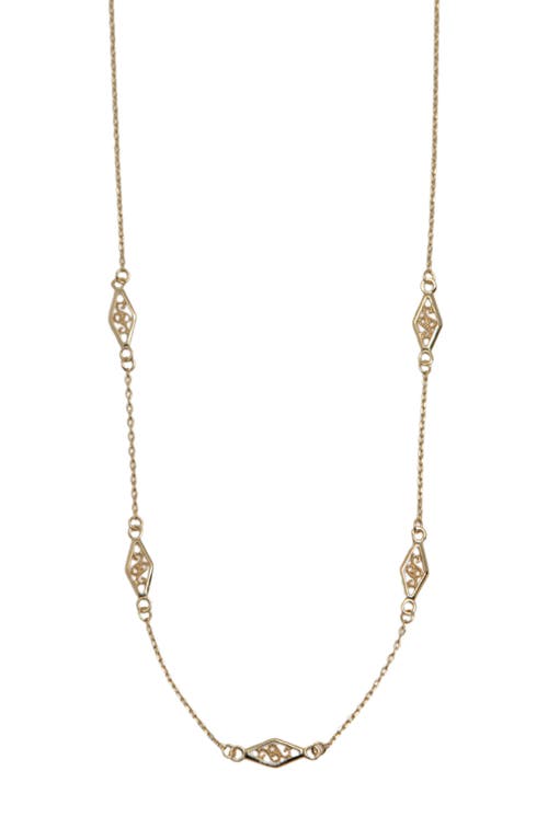 Argento Vivo Sterling Silver Filigree Station Necklace