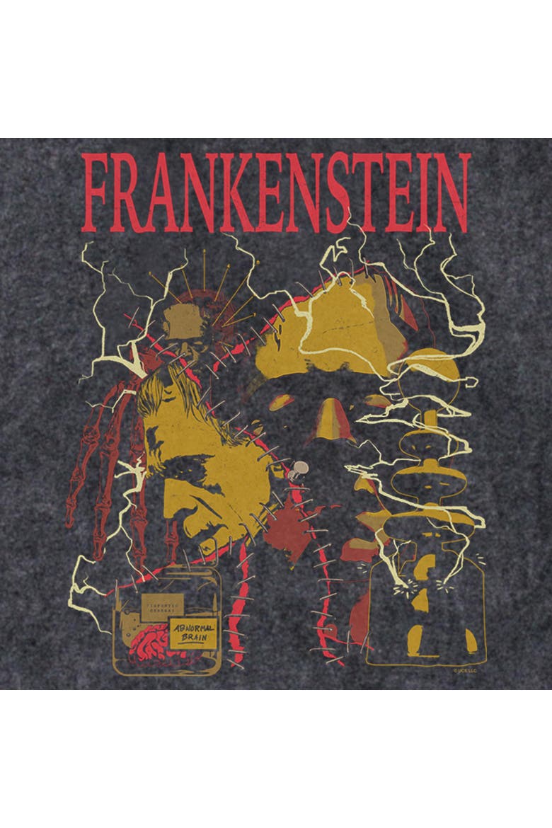 Mens Universal Monsters Abnormal Brain Experiment Lightweight Hoodie, Alternate, color, Black